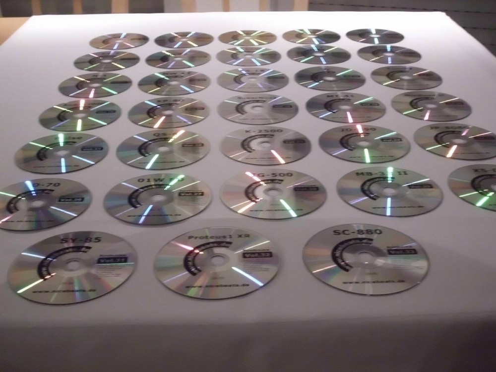 33 CD,s SoundFont Format Sample CDs ++STUDIOLINE++ nicebyte for professional use
