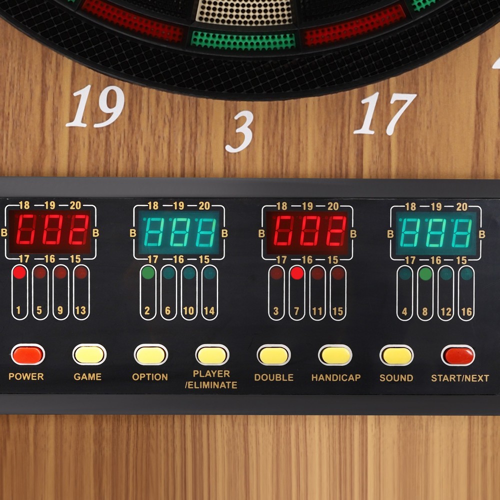 Electronic Scoring Dartboard Electronic Dart Machine Foldable Dartboard Cabinet