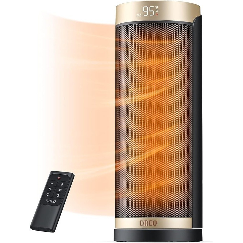 1500W Ceramic Tower Heater W/ Oscillation Timer Remote Control Energy Efficient