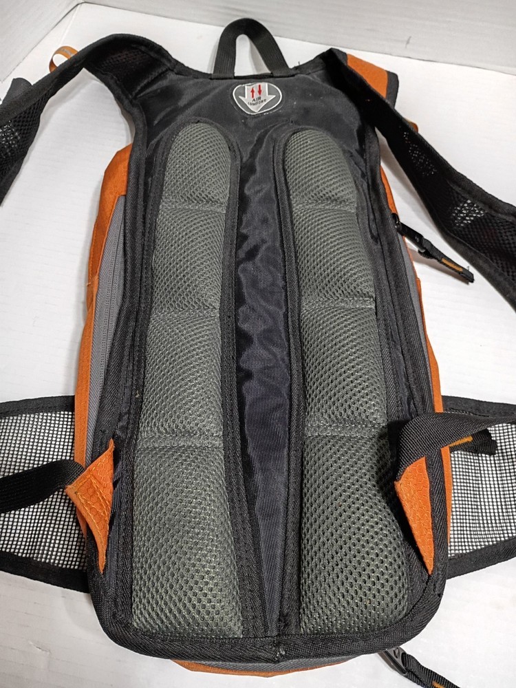High Sierra Backpack Hydration Pack Airflow Cooled Orange camping hiking