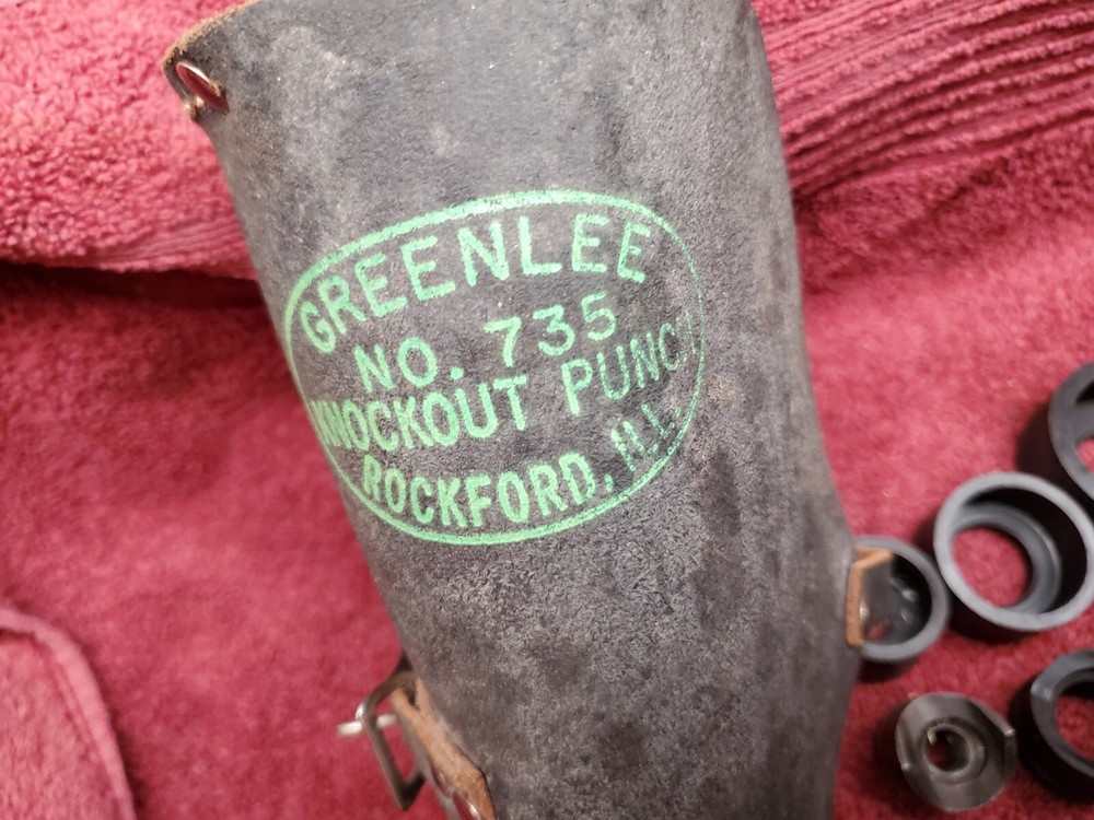 Greenlee Conduit Knockout Punch Set 735 with Case NICE!
