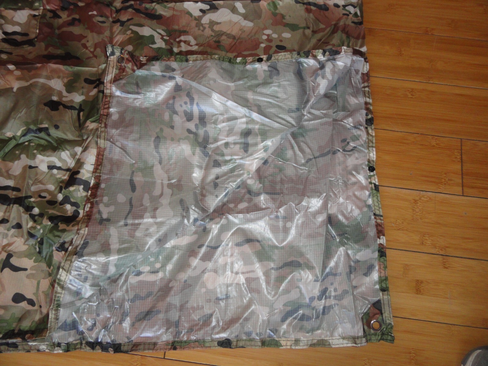 NEW WATERPROOF OCP SCORPION MILITARY PONCHO WET WEATHER SHELTER HALF