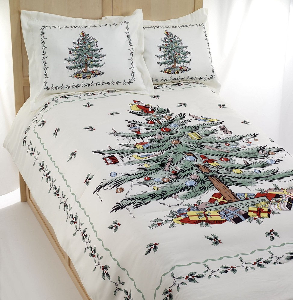 Spode - Queen Comforter Set, 3-Piece Bedding with Ivory
