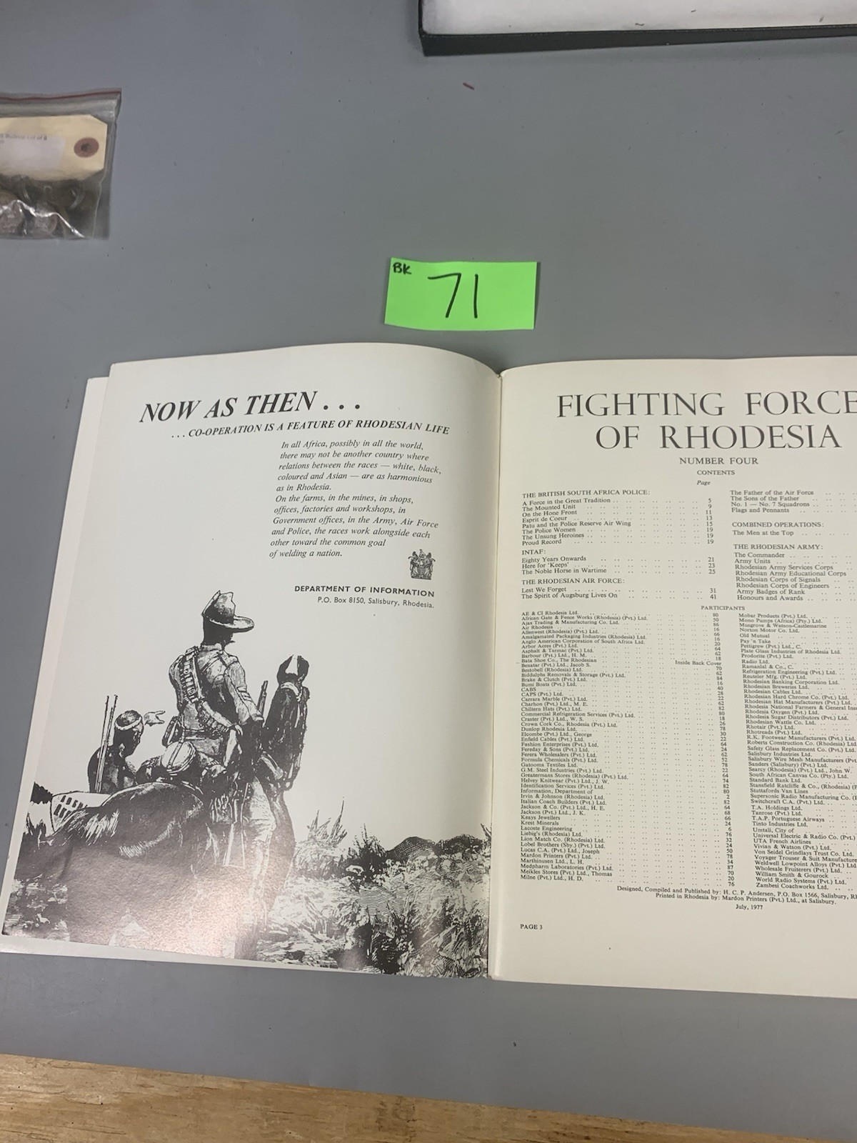 Fighting Forces of Rhodesia No.4 Magazine BK71