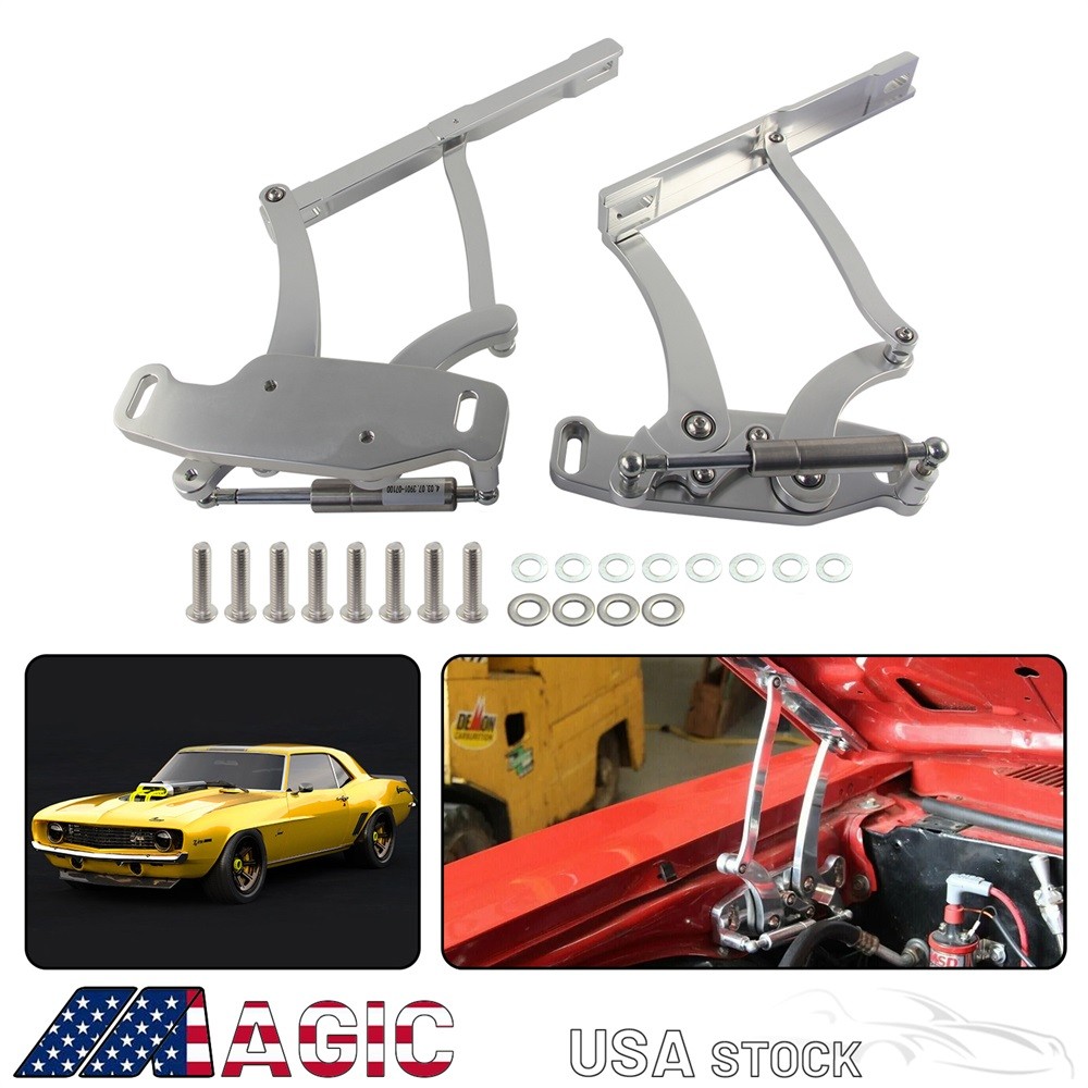 Billet Hood Hinge Kit Left &Right Side For 1967-69 Chevrolet Camaro & Firebird