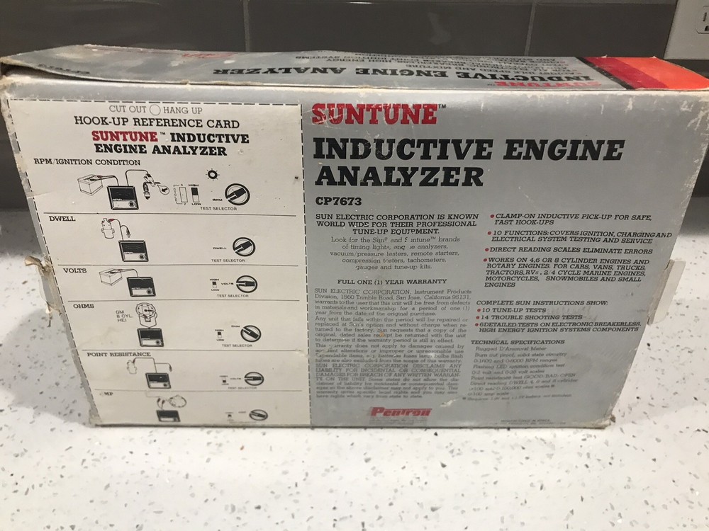 SUNTUNE Inductive Engine Analyzer Model CP7673