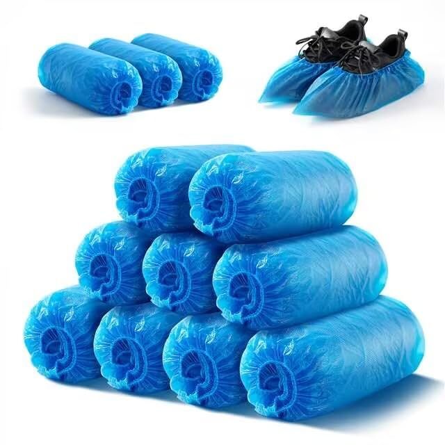 100pcs Disposable Non-Slip Boot Shoe Covers Shoe Booties Covers