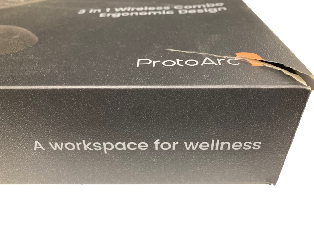 ProtoArc EkM04 Keyboard & Mouse Ergonomic Wireless Combo Split Design Black