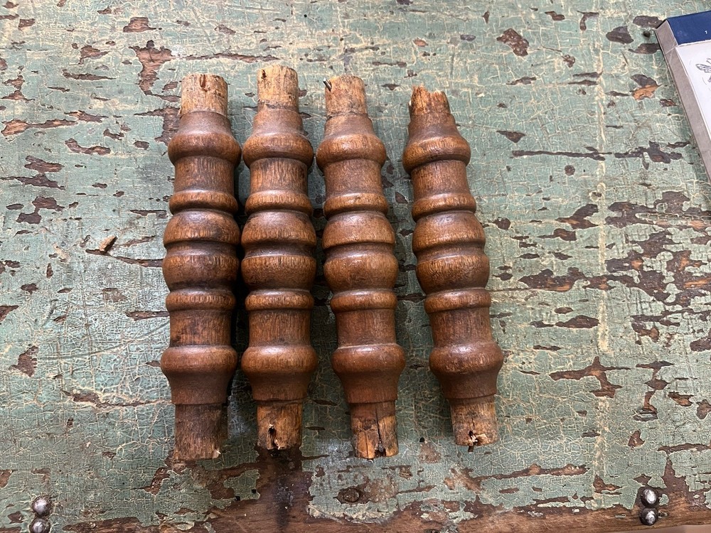 Antique Salvaged Support Spindles Piano Stool
