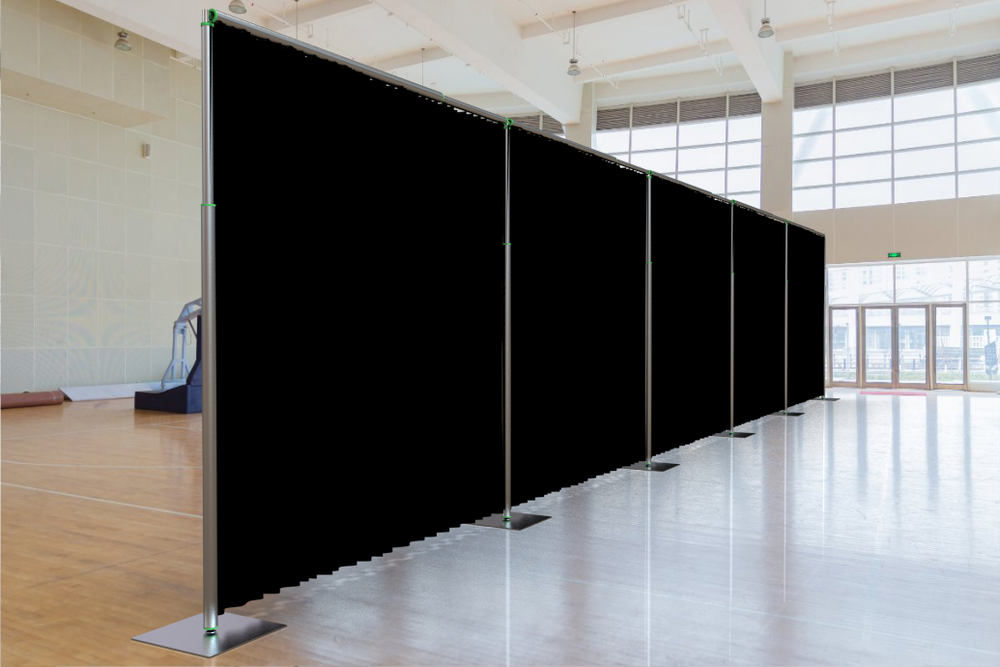 ADJUSTABLE QUICK BACKDROP KIT 10 FT TALL x 10FT-50FT WIDE PIPE WITHOUT DRAPE