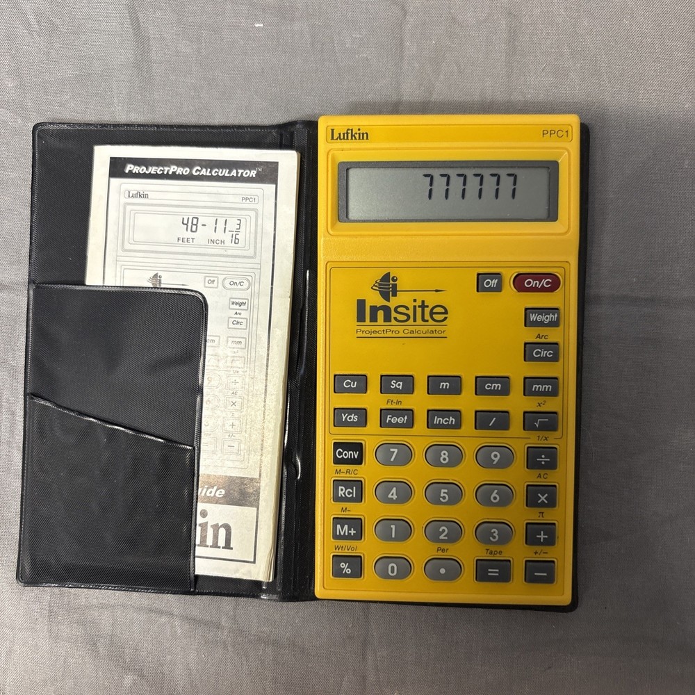 Lufkin Insite  Project Pro PPC1 Construction Calculator