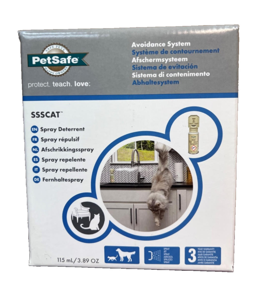 PetSafe SSSCAT Motion Activated Spray Deterrent for Cats and Dogs - PPD19-16170