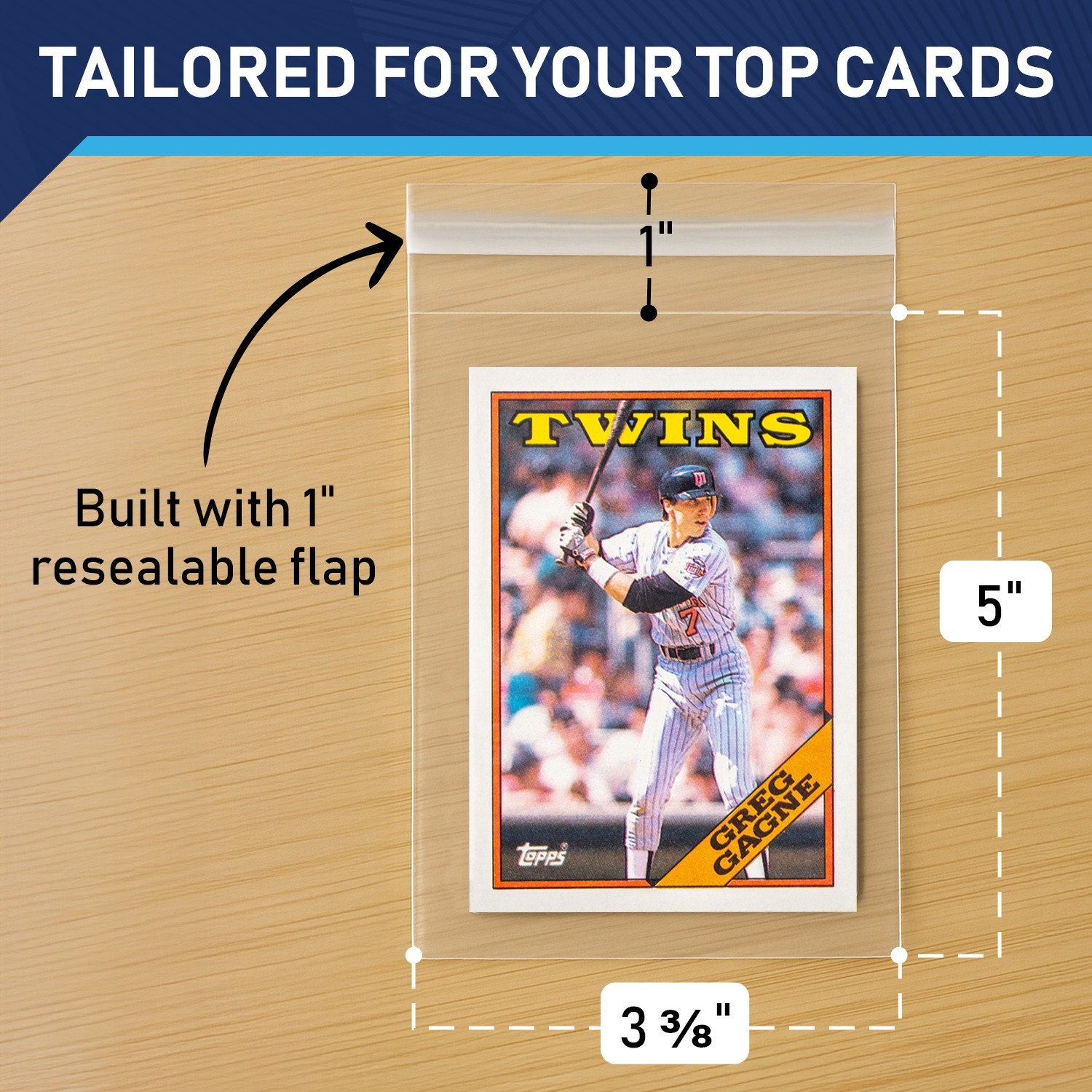 Team Bags Resealable for Toploaders Semi Rigid & Magnetic Holders 100-10000 Pack