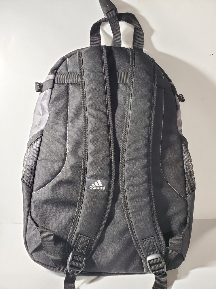 Adidas Backpack Bat Pack Baseball Softball Equipment Black Gray EUC