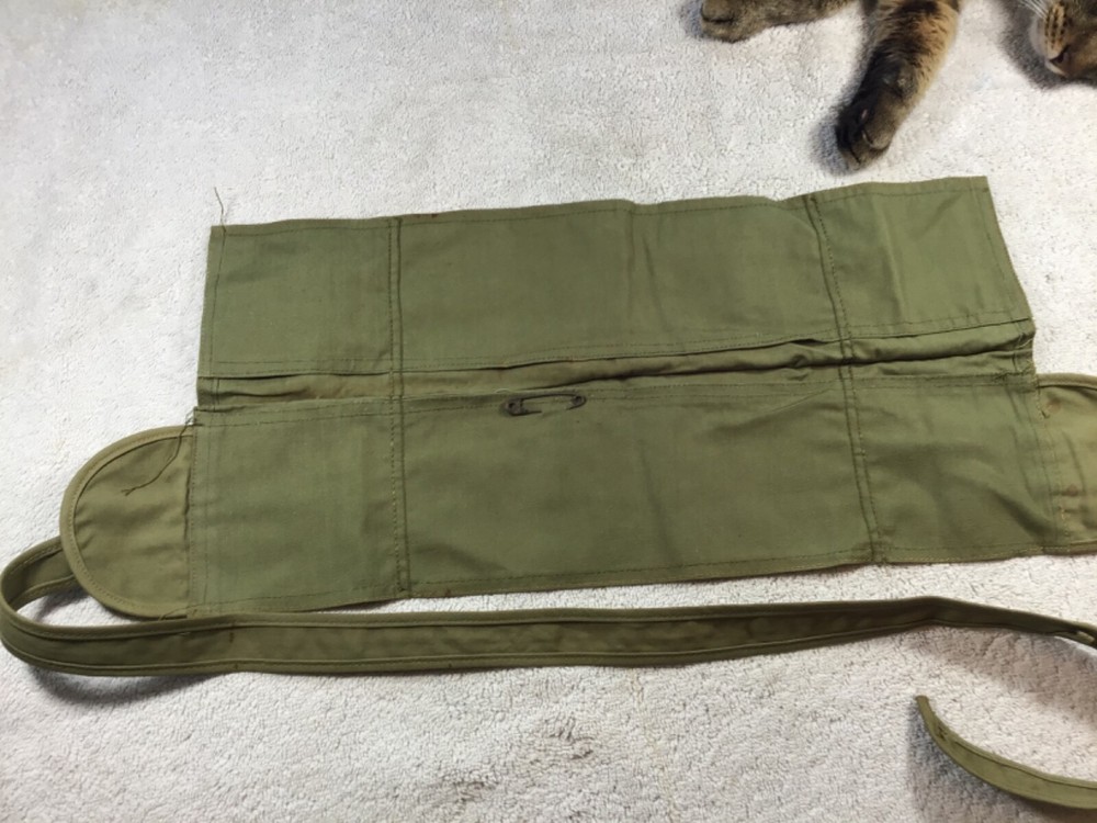 WW2 OD Money/Document Pouch Belt