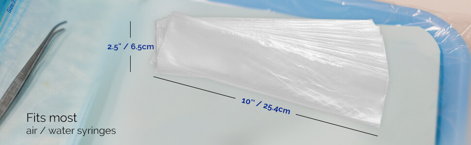 10Boxes JMU Dental 3 Way Air Water Syringe Sleeves Handpiece Covers 2.5"x10"