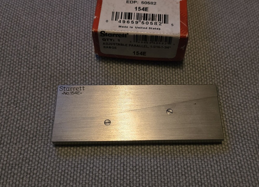 Starrett 154E Adjustable parallel EDP # 50582 260126