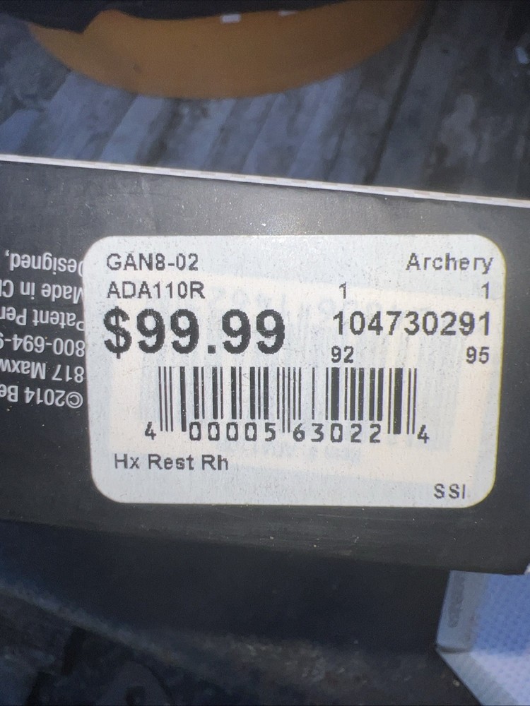 Trophy Ridge HX Vertical Drop Rest - Right Hand