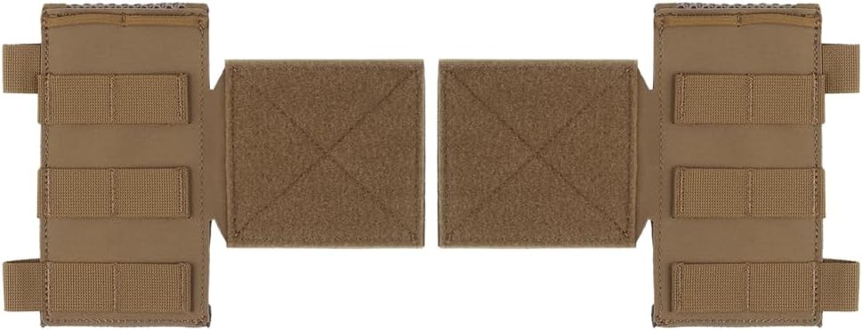Tactical Chest Rig Side Saddle Pair,Hoop and Loop Expander Wing Side Entry Panel
