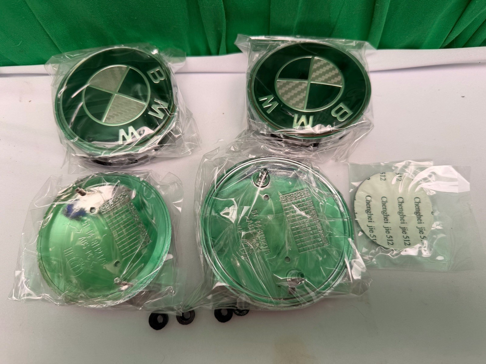 7PCS 82mm/74mm/68mm/45mm For BMW Front Rear Wheel Emblem Centre Caps Badges