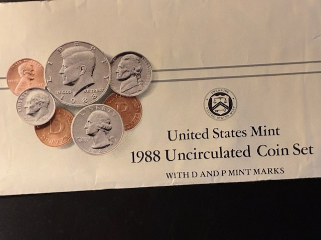 Three U.S. Mint Sets: 1971-S, 1988, 1988-D
