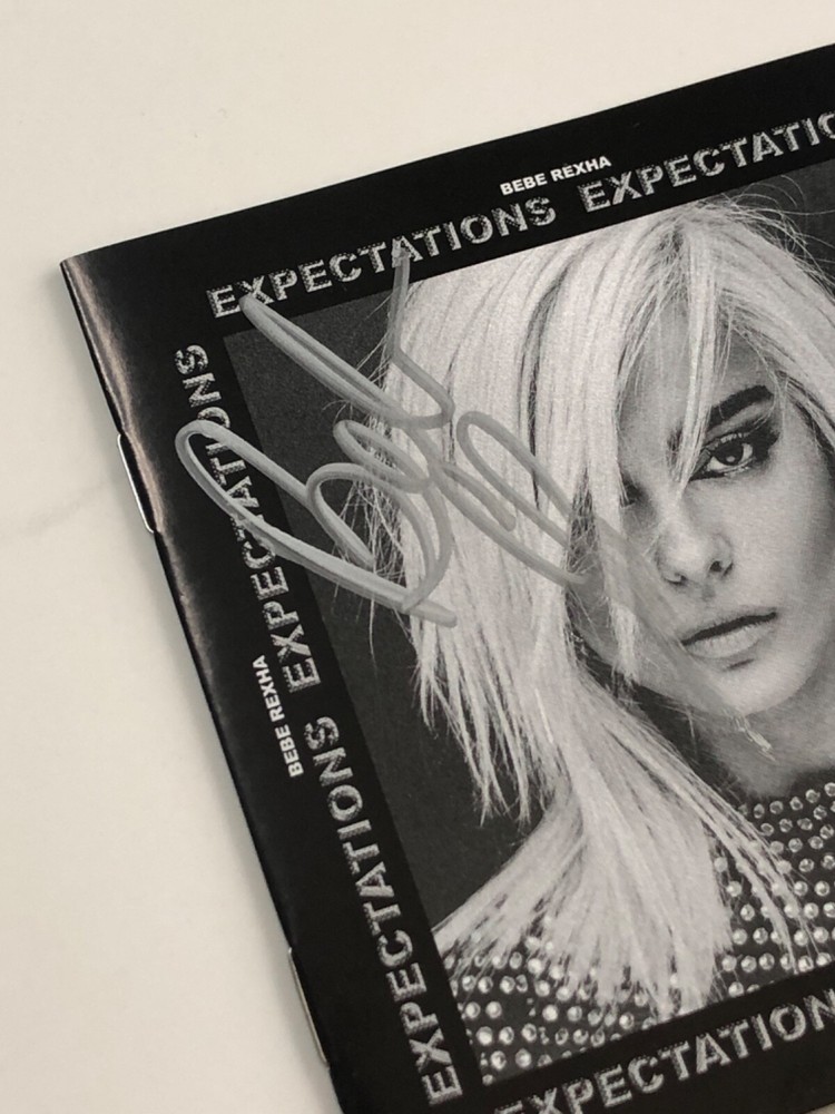 Signed / Autographed Bebe Rexha “Expectations” Booklet + Open CD