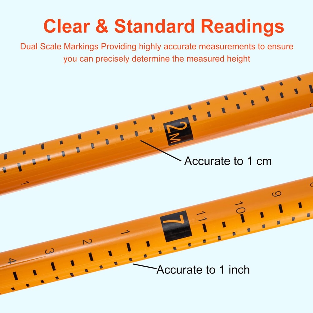 15FT Retractable Load Height Measuring Stick with Bag,Adjustable Pole for Trucks