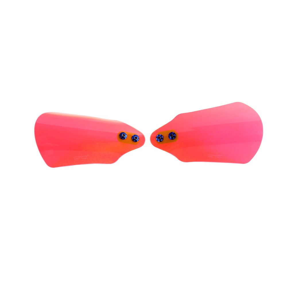 PMMA Pink Hand Grips Guard Protector Windscreen Deflector For Harley Dyna FXDF