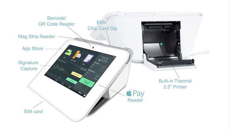 Clover Mini POS 4th generation new (with new merchant processing account)