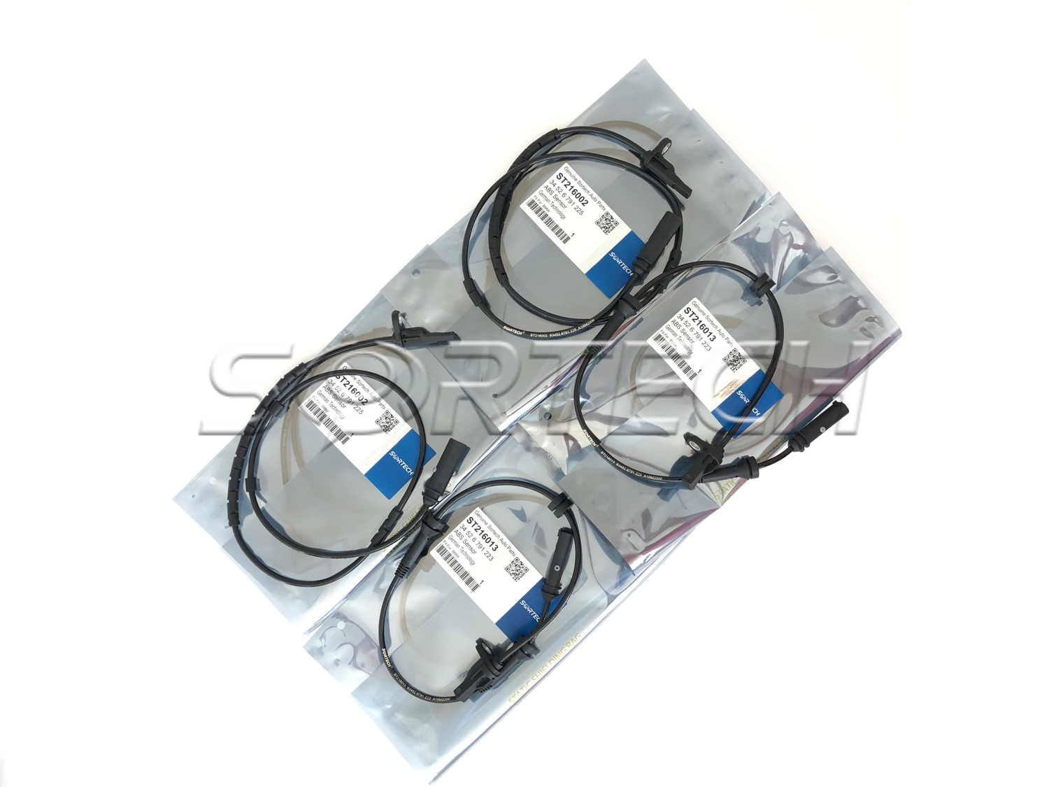 4pcs Front & Rear L/R ABS Speed Sensor for BMW 34526791225 34526791223 F30 F32