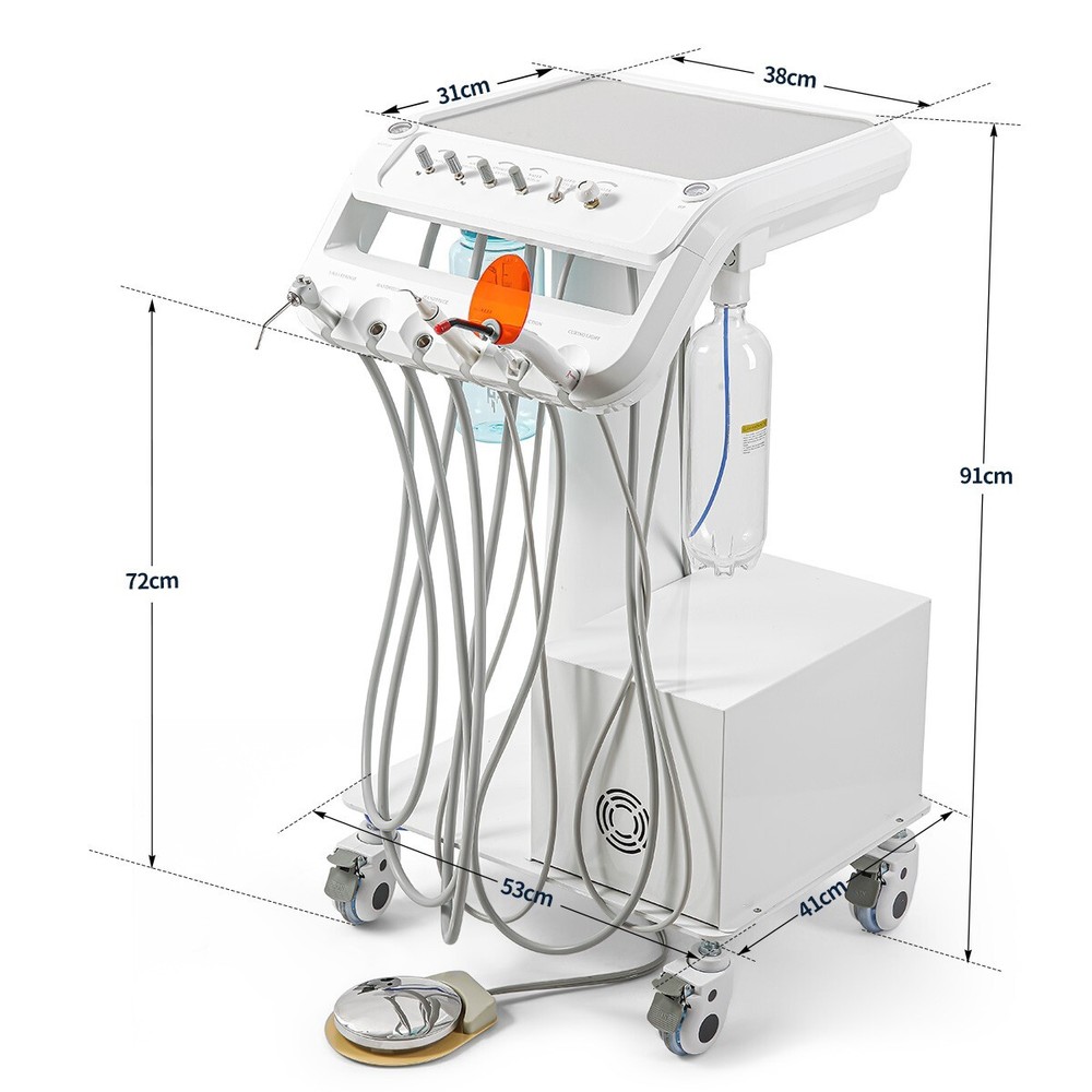 FDA Dental Unit Chair DC Motor / Protable Unit Sunction Compressor Trolley Stool