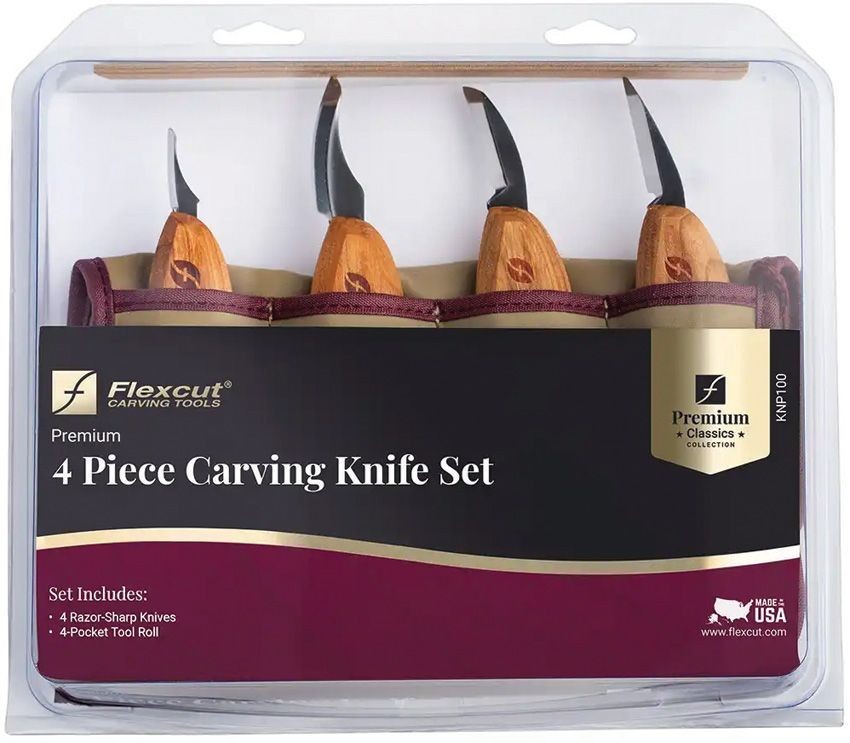 Flexcut Premium Carving Knife Set 4 PC #FLEXKNP100