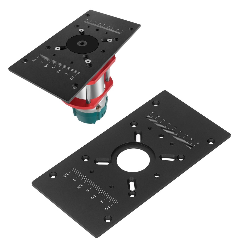 Router Table Insert Plate Lift System Base Board Accessory For Woodworking Black