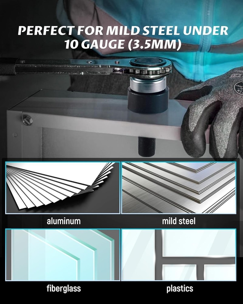 Comprehensive Knockout Punch Driver Set for Sheet Metal & More - Effortless Use