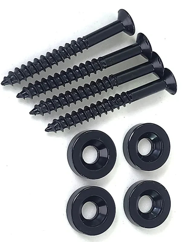 Squier Modders Black Neck Joint Screws & Ferrules Hardware For Ibanez