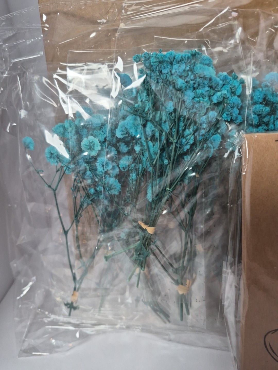 41pcs Mini Dried Baby Breath Flowers With Cards For Baby Shower Or Special...