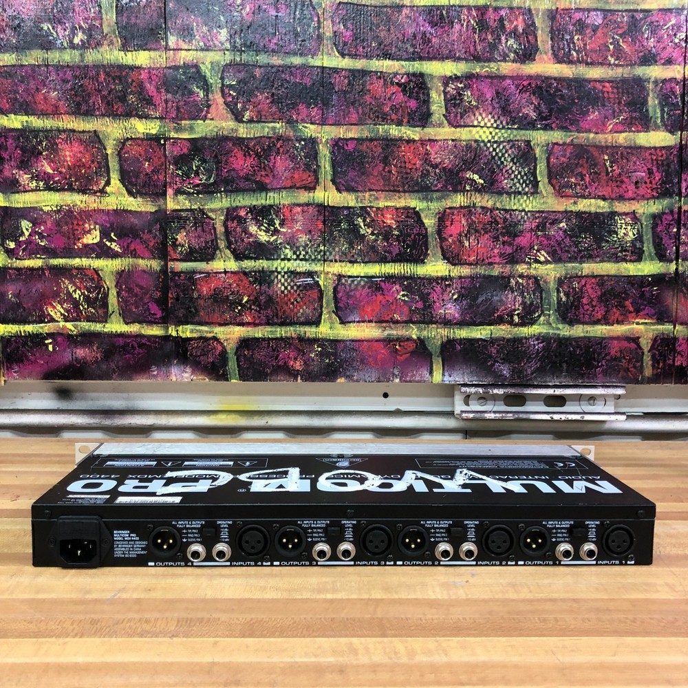 Behringer MDX4400 Multicom Pro Audio Quad Dynamics Processor Tested Works