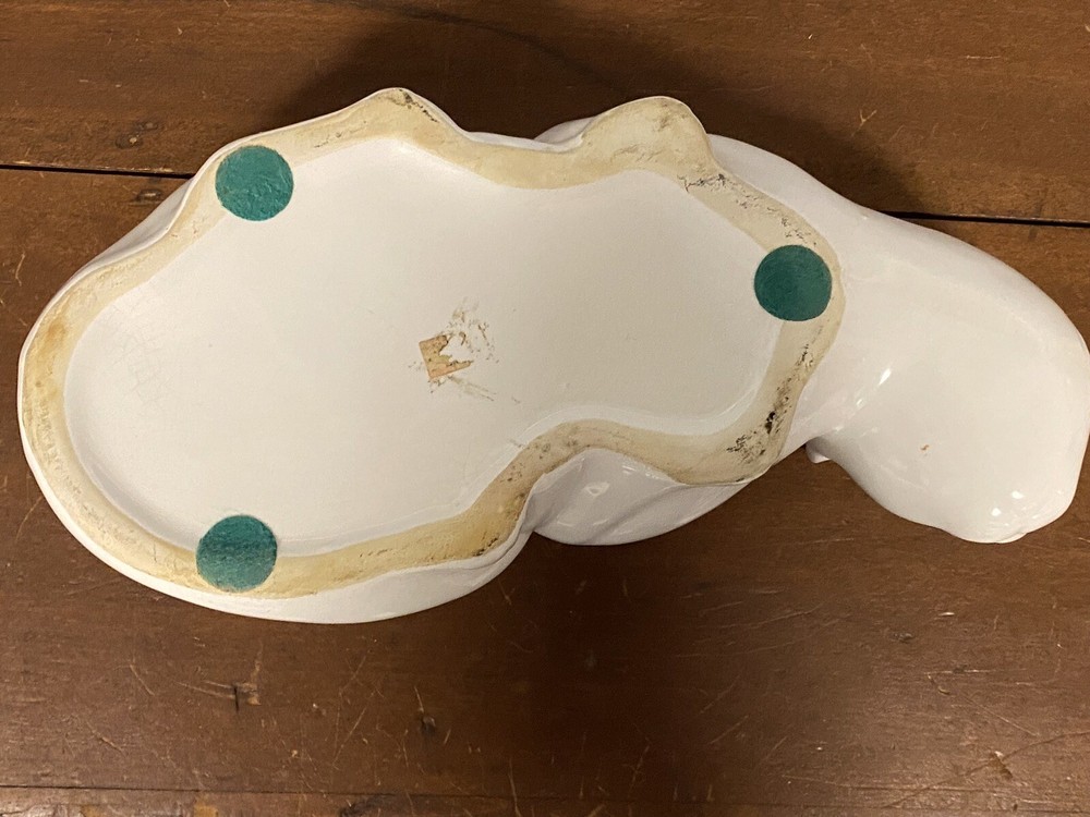 MCM Cat Planter White Unmarked