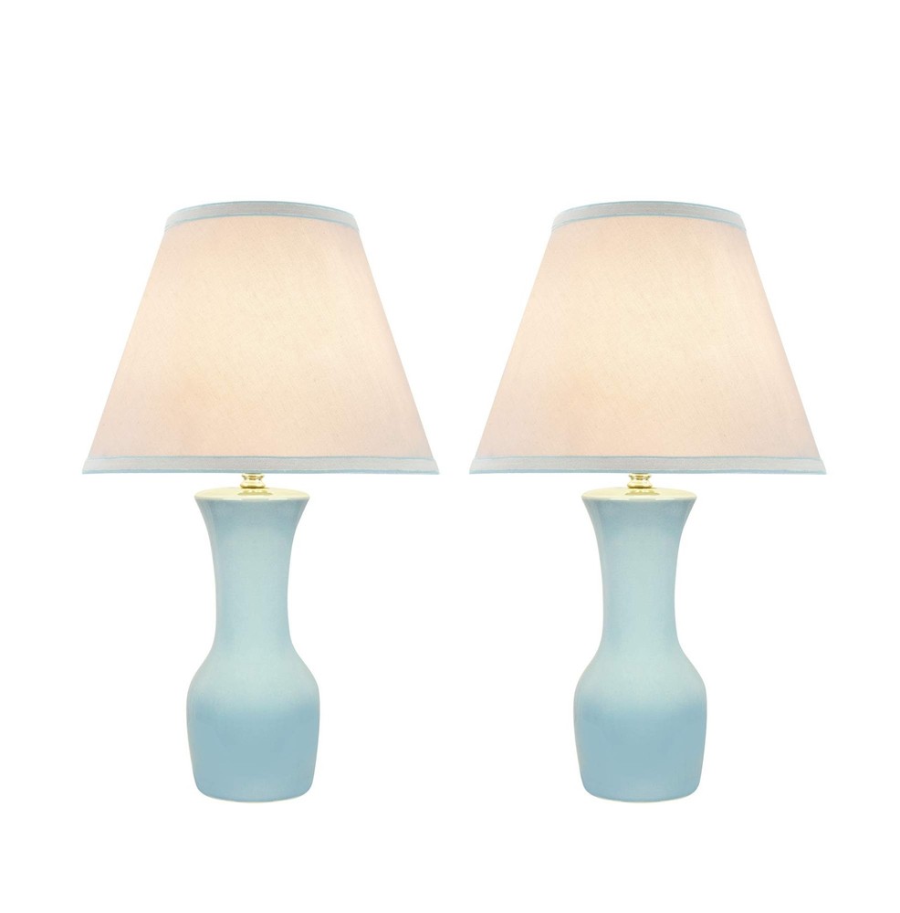 Aspen Creative 40208-32, Two Pack, 21" High Transitional Ceramic Table, Hardb...