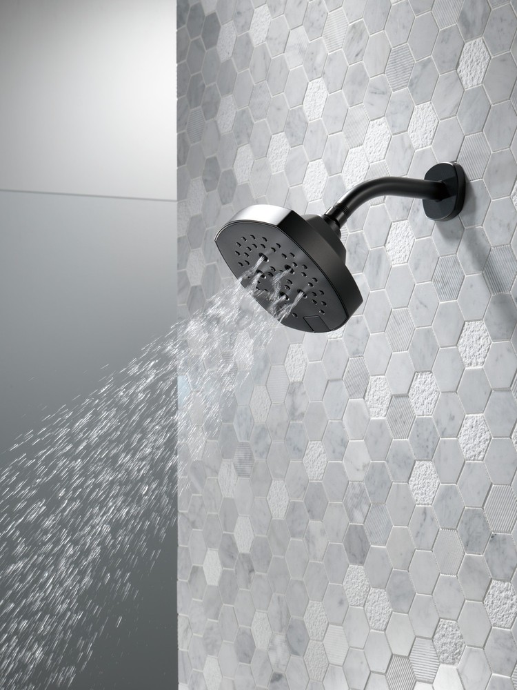 Delta 52663-BL H2OKinetic® 5-Setting Shower Head - Matte Black