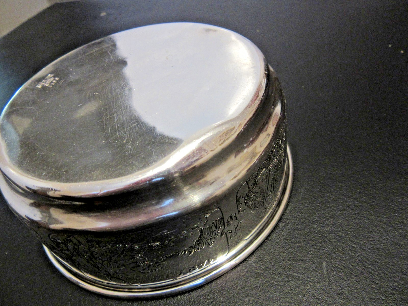 Kerr Sterling 1399 Baby Child Bowl With Engraved Stories Nursery Themes 5.1 Oz