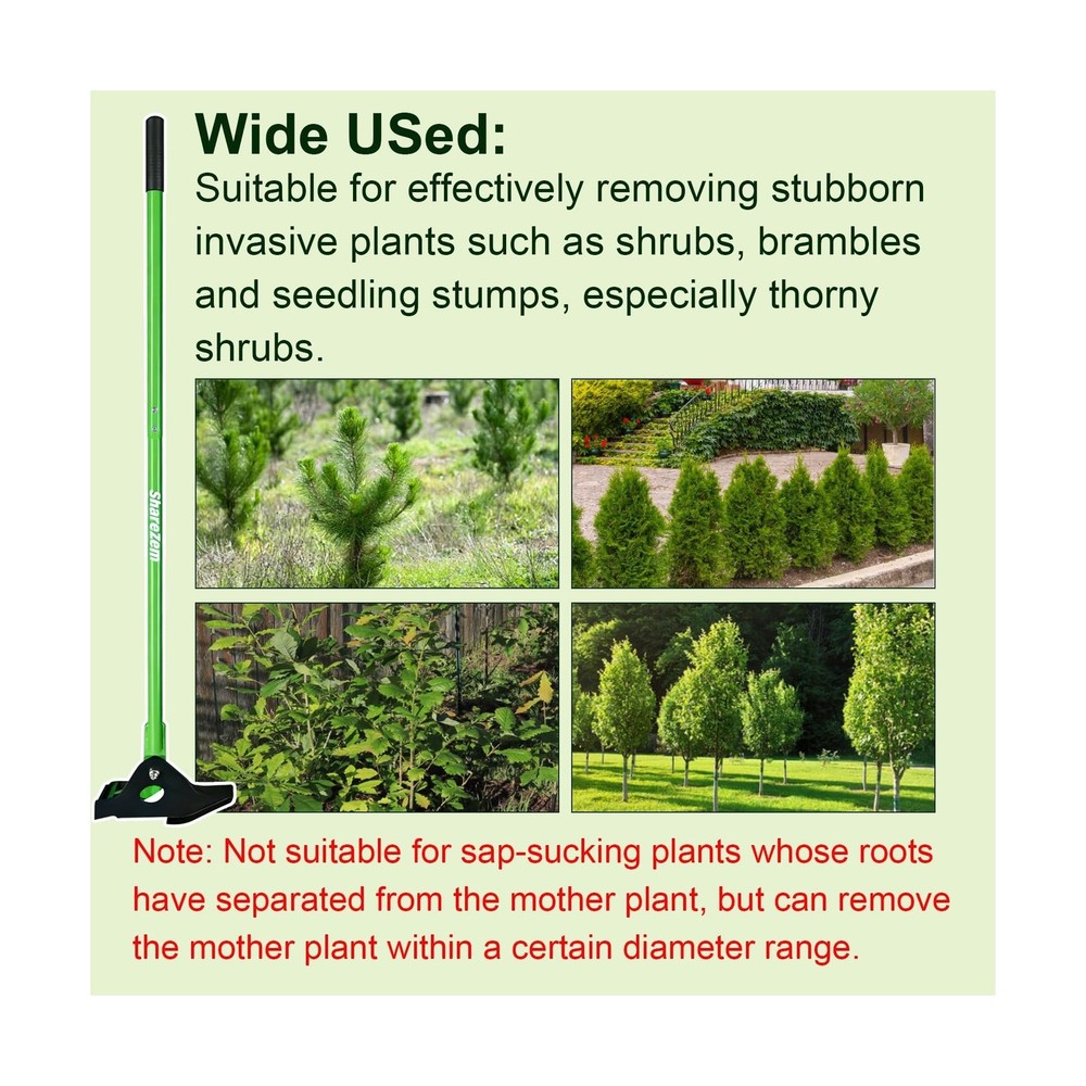 Large Sapling Puller, Heavy-Duty High-Leverage Uproots Tree Puller Tool Fully...