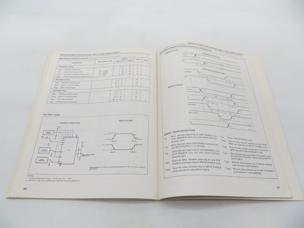 Signetics Microprocessor Introducing The 3000 1975 Databook Tech Manual vintage