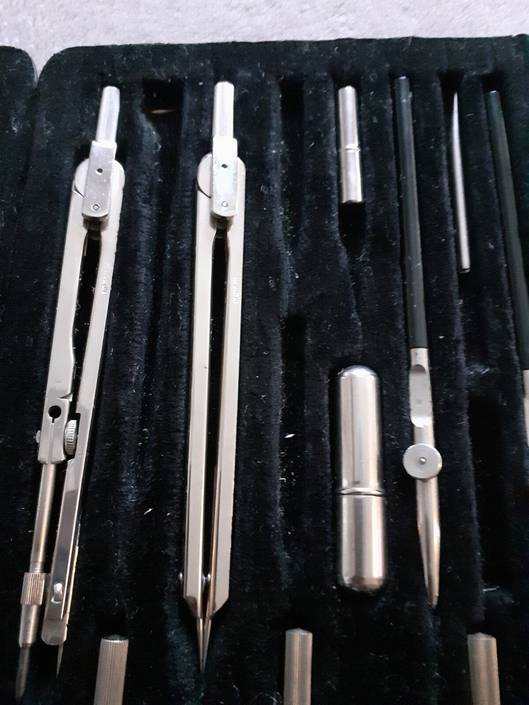Vintage cased Simplon Technical Drawing Insrument Compass set