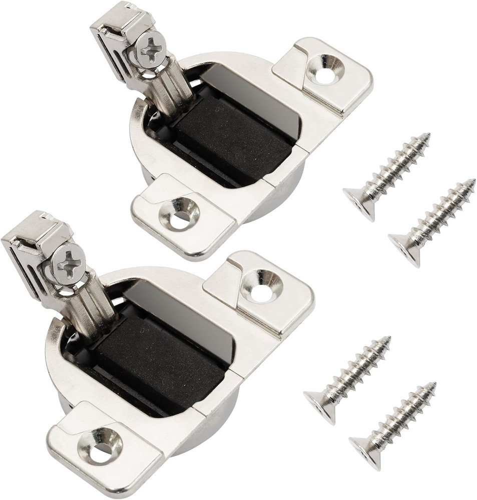 2-Pack 110-Degree Cabinet Door Hinges, Silver Replacement for Blum Compact 33 Sc