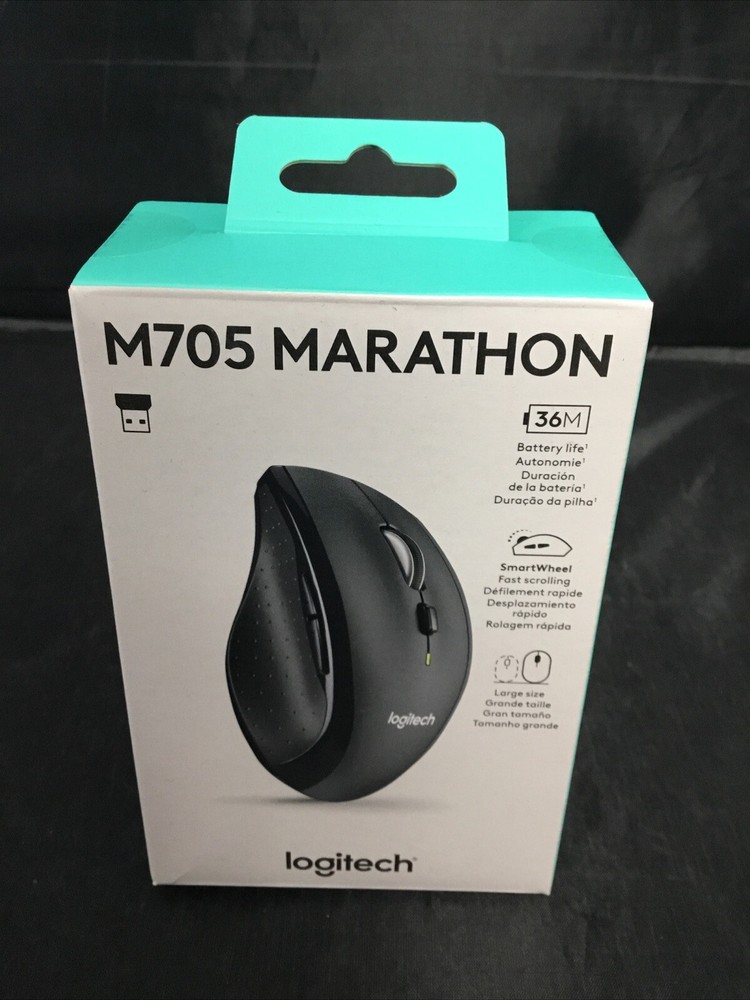 Authentic Logitech Marathon M705 Wireless Mouse (910-001935) Brand New
