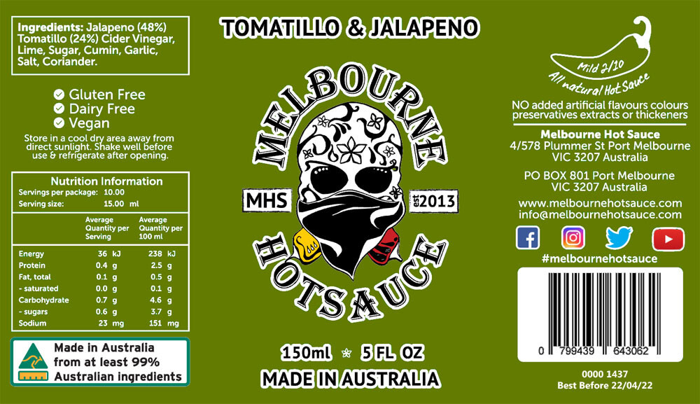 Melbourne Hot Sauce 12x150ml Challenge Pack