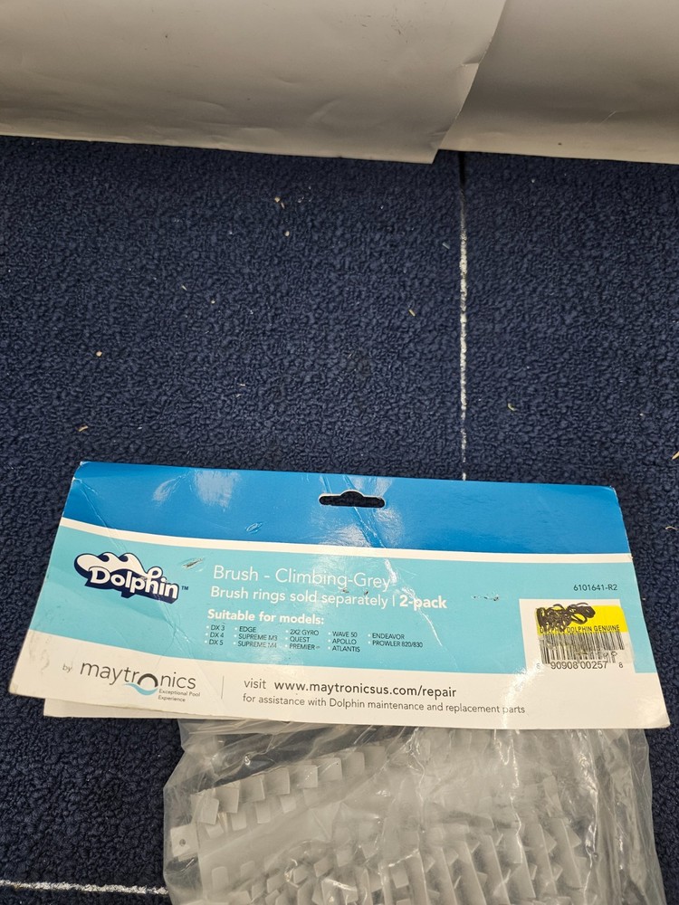 (QTY 2) Dolphin 6101641-R2 Combination Climbing Gray Replacement Brushes