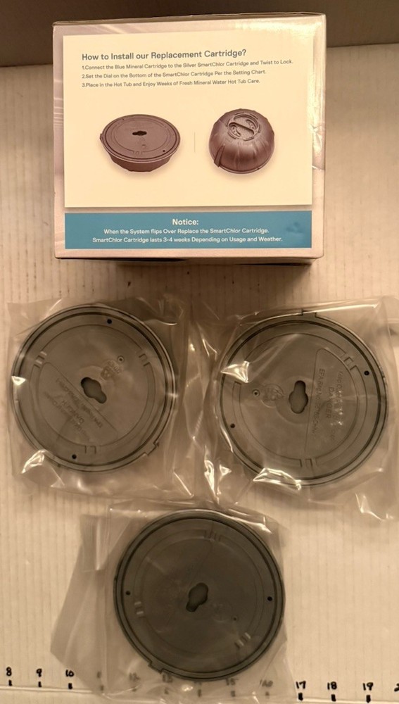 Replacement Cartridge For Hot Tub Frog Ease Floating System 3-Pack