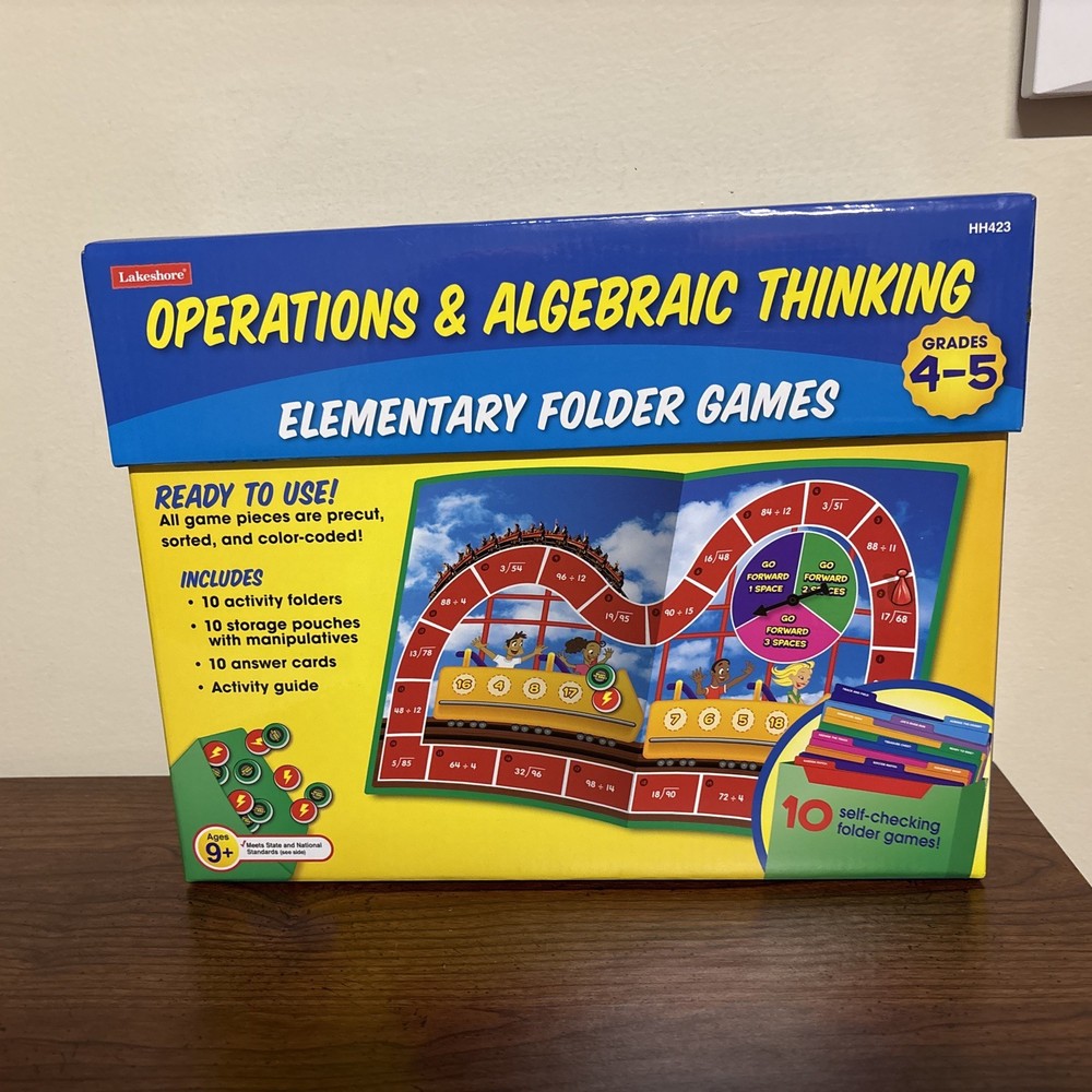 Lakeshore Learning Math Games, Operations & Algebraic Thinking Grades 4-5 ~New~